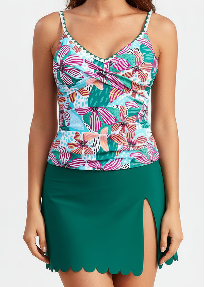 Shell Trim Tankini Set